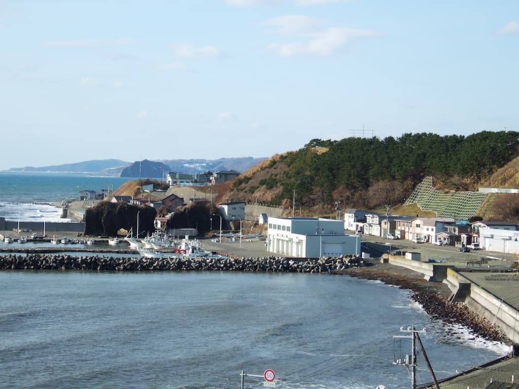 様似町冬島