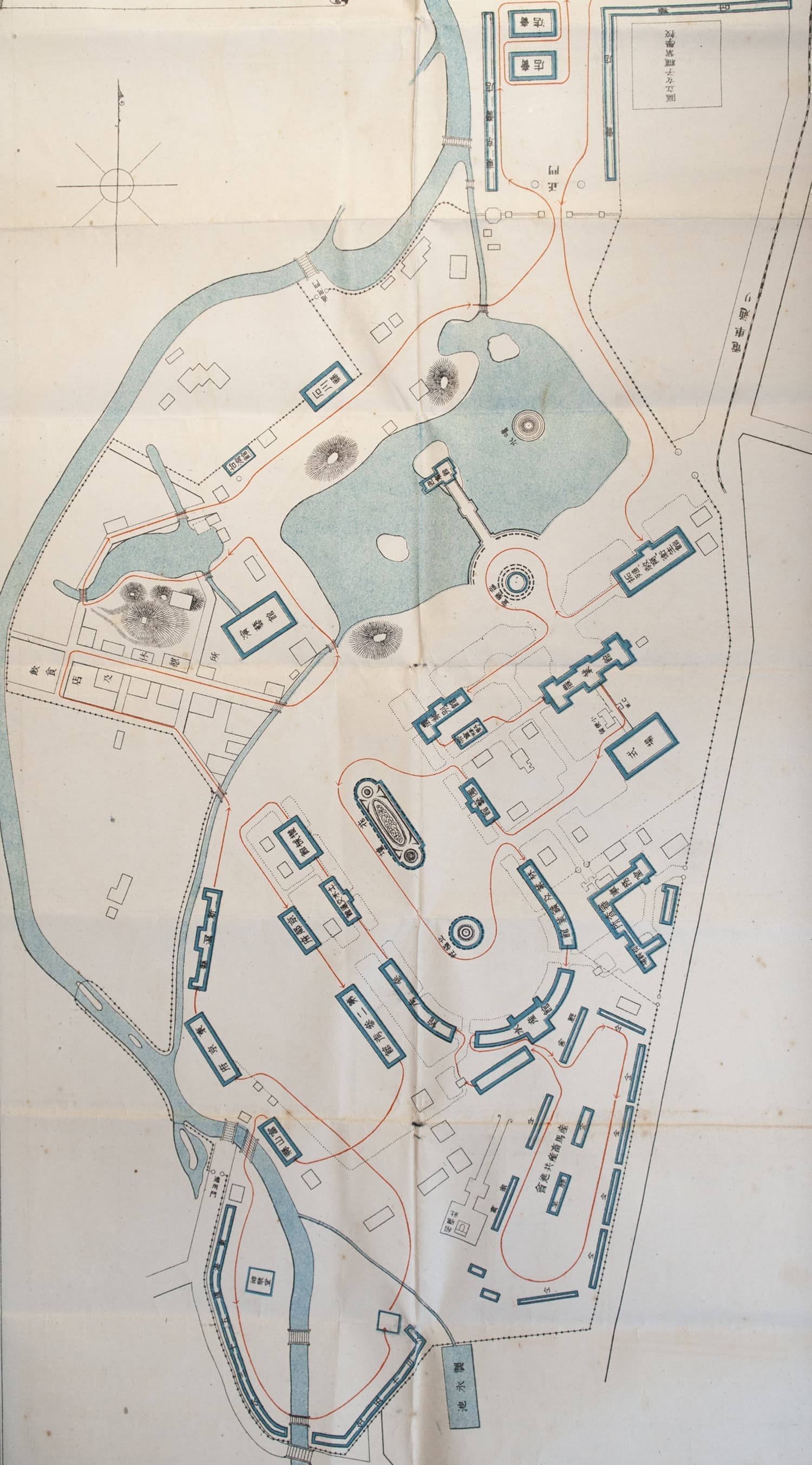 開道50年記念北海道博覧会第1会場「会場案内図」